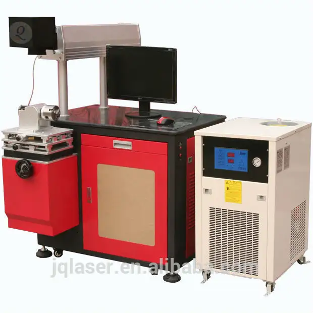 titanio acero cobre marcadora JQ YAG 50w laser máquina
