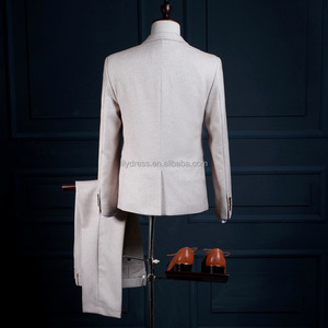 Traje de Boda Formal para <span class=keywords><strong>Hombre</strong></span>, Traje de Lana <span class=keywords><strong>Entallado</strong></span> Personalizado, Esmoquin de 3 Piezas NA23, Traje de Novio - Product Image 2