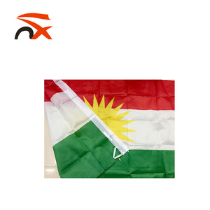 Commercio all'ingrosso Logo Personalizzato 100% Poliestere Tessuto Portatile Curdo Bandiera Per Le Varie Attività - Product Image 4