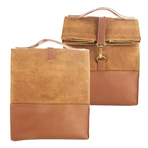Encerado lona cero grado interior bien aislado niño almuerzo enfriador bolsa de - Product Image 6