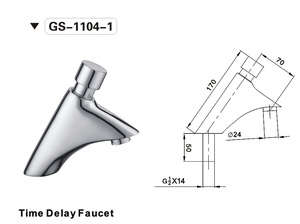 Bán Buôn Thiết Kế Mới Chất Lượng Cao Brass Phòng Tắm Boong Gắn Vòi Nước Chậu Rửa Thời Gian Chậm Trễ Vòi Nước - Product Image 2