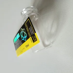 Custom size waterproof hologram 10ml vial steroid label for pharmaceutical product