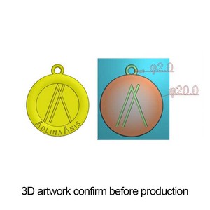 2019 Nice design petit logo de marque personnalisé gravé pendentif étiquettes de bijoux en métal pour bracelet - Product Image 4
