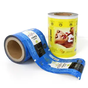 laminated food grade polyurethane printed packaging plastic sachet roll metallized nylon film