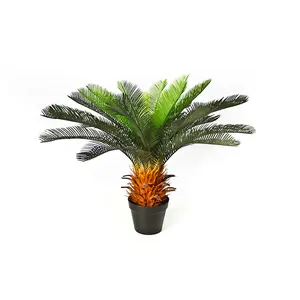 Cycas revoluta lampadine con king sago palma artificiale cipresso albero