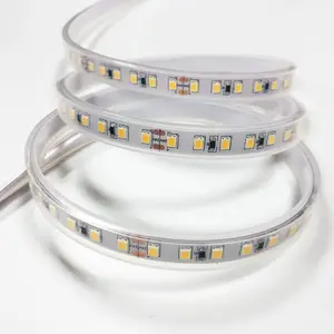 24V SMD2835 120 leds per meter led flexible strip light silicon tube IP65 waterproof warm white 10mm rope decoration lighting