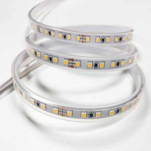 24V SMD2835 120 leds per meter led flexible strip light silicon tube IP65 waterproof warm white 10mm rope decoration lighting