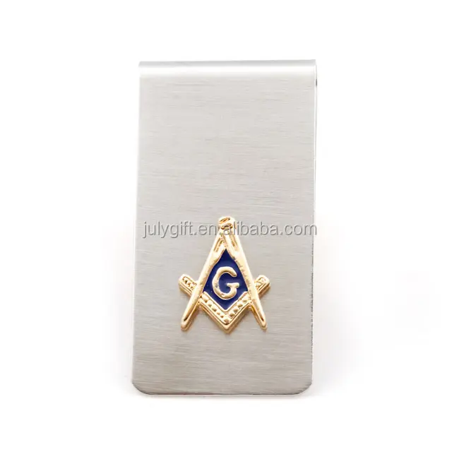 Klip Uang Tunai Logam Logo Masonik