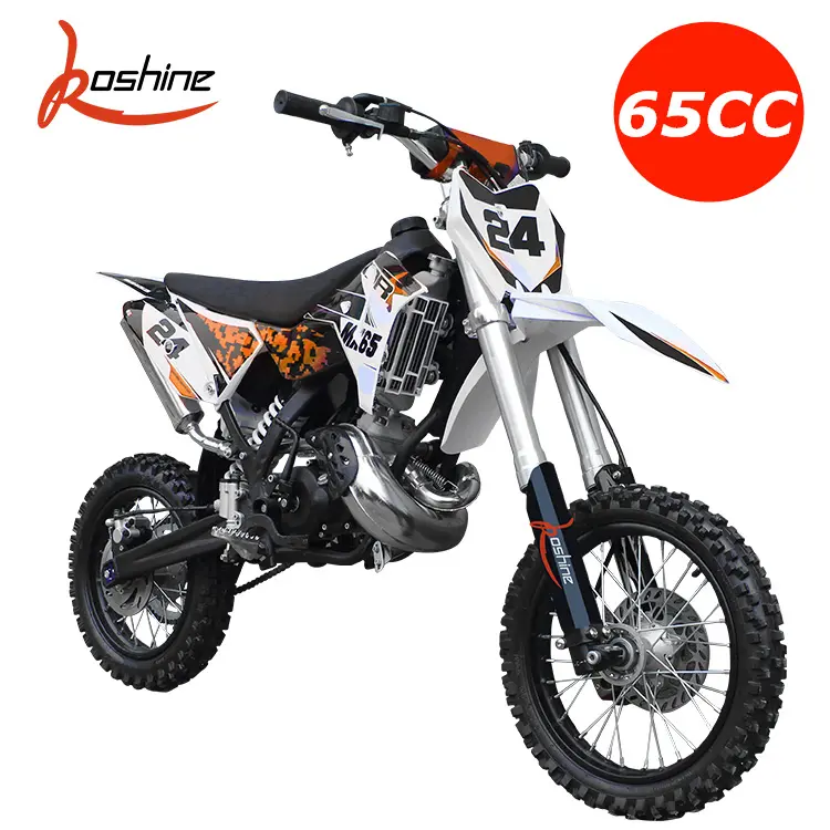KOSHINE 65CC Gas Powered Mini Dirt Bike for Kids - 2-Stroke Engine
