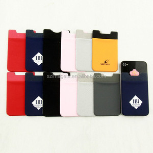 Té<span class=keywords><strong>l</strong></span>éphone portable lycra ID carte smart portefeuille spandex titulaire de la carte de crédit pour <span class=keywords><strong>l</strong></span>'iphone, samsung - Product Image 4