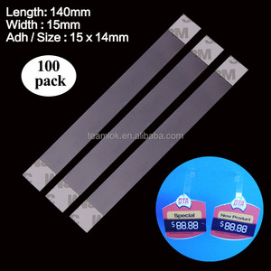 Plastic shelf wobbler strip|supermarket shelf strip with adhesive pads|pvc shelf price strip