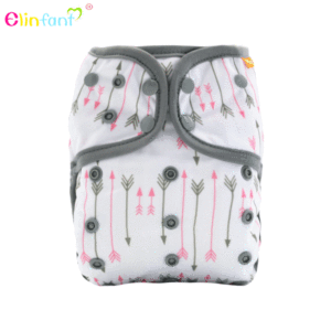 Elinfant imperméable <span class=keywords><strong>lavable</strong></span> <span class=keywords><strong>tout</strong></span> <span class=keywords><strong>en</strong></span> <span class=keywords><strong>deux</strong></span> couches de tissu Eco-friendly Baby Nappy - Product Image 2