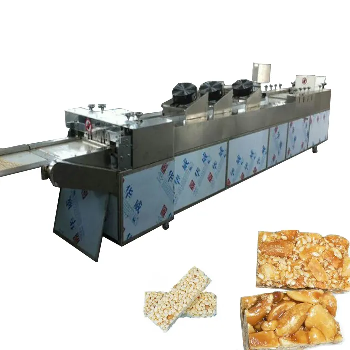 Factory Sale Crisp Rice Snacks Production Line/peanut Cereal Bar Cutting Forming Machine/cereal Bar Cutter Snack Food Catering