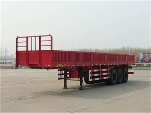 3 Axle 12 roda Penuh Trailer 40ton sisi dinding kargo Semi Trailer Harga Murah Penuh Trailer - Product Image 4
