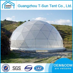 Marco de Acero Al Aire Libre Media Esfera Carpa Domo Geodésico Carpa Refugio de <span class=keywords><strong>la</strong></span> Forma Redonda - Product Image 3