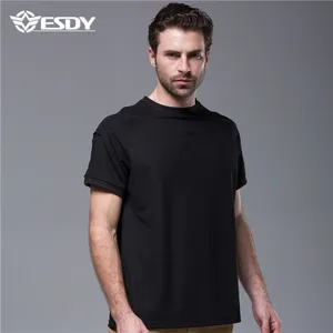 ESDY deportes al aire libre ciclismo Tops de cuello táctico asalto t camisa