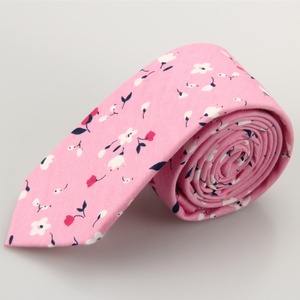 Man Fashion Breathable Polyester <strong>Green</strong> <strong>Pink</strong> Blue Screen Printing Floral Cotton Neck <strong>Ties</strong> - Product Image 5
