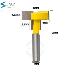 L-N125 8mmシャンク<span class=keywords><strong>t</strong></span>スロットカッタータングステンカーバイドロックホールルータービット木工ナイフ - Product Image 1