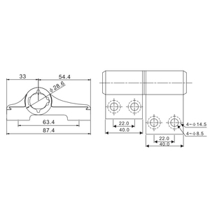 Qualité supérieure Heavy Duty 3D 63mm 3D Upvc Aluminium Réglable Porte <span class=keywords><strong>Charnière</strong></span> Design Moderne Style Grande Porte <span class=keywords><strong>Charnière</strong></span> B081 - Product Image 2