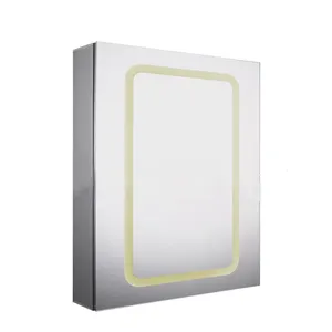 ENE Transform Your Bathroom with a Modern Wall Mounted Cabinet featuring a Waterproof Smart Mirror and LED Light.