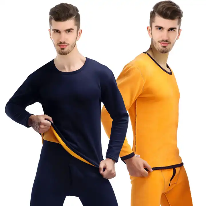 Men's Thermal Underwear Long John Set
