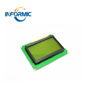 12864 128x64 5V yellow green LCD screen with backlight ST7920 module