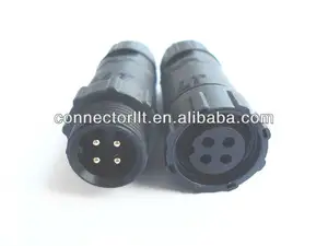 Conector macho hembra impermeable Circular de 4 pines