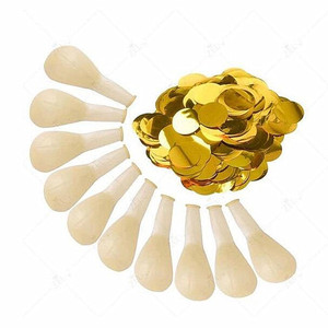 Globo Explosivo de Confeti Dorado de 12 Pulgadas, Material de Látex Natural Decorativo para Fiestas y Eventos - Product Image 3