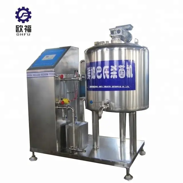 Machines laitières à petite échelle jus crème glacée usine de lait pasteurisateur pasteurisation stérilisateur machine