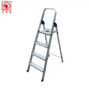 Working mobile platform magic aluminum industrial ladder cn gua stools flat folding ladder ladder with platform