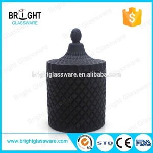 <span class=keywords><strong>Portacandele</strong></span> in Vetro Colorato Rotondo Fatto a Mano, Contenitore per Candele in Vetro - Product Image 4