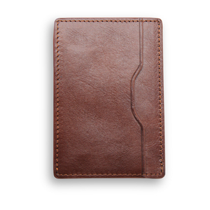 Ý Da Bò Chính Hãng Da Tùy Chỉnh Logo Chủ Thẻ Trường Hợp Với Tiền Clip Ban Nhạc Đàn Hồi - Product Image 5