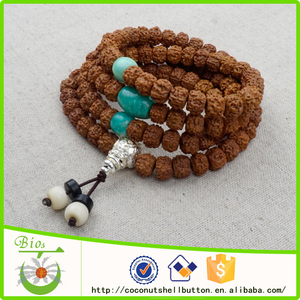 108 unids rudraksha con cuentas de perlas chakra collar - Product Image 1