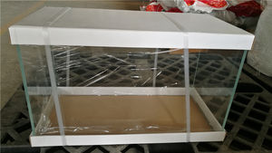 WT450A <span class=keywords><strong>Cube</strong></span> Frameloze Lage Ijzer Glas Tank voor Vis Plant of Garnalen - Product Image 2