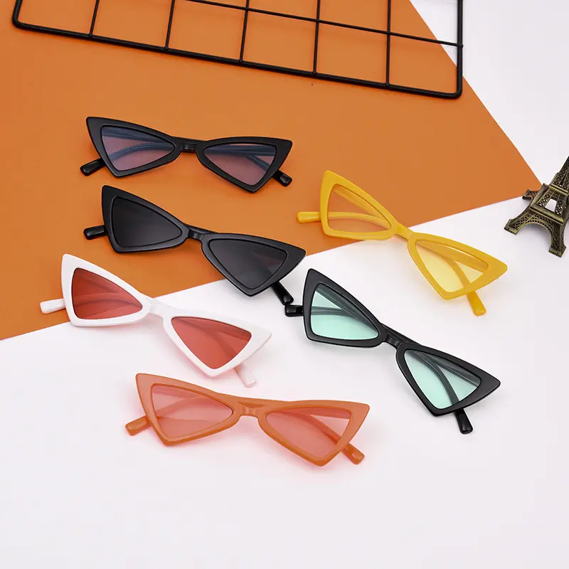 The New Children's Triangle Cat Eyes Sunglasses UV400 Fashion Children Sun glasses