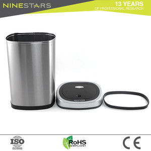Wholesale NST 3 C Batteries Silver Infrared Garbage Can - Product Image 5