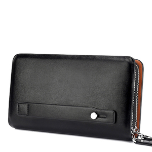 Borsa a Mano da Uomo con Doppia Cerniera, Portacellulare Multi-scomparto, Portafoglio Lungo alla Moda, Borsa da Lavoro Capiente - Product Image 6