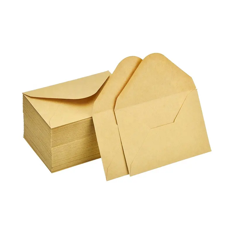 New design Vintage brown kraft paper envelope with gummed kraft envelope seed
