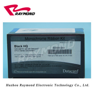 Datacard original CP40 CP60 CP80 et CD800 plus le kit monochrome noir de ruban de l'imprimante 533000-053 de carte d'identification de série-1500 Images - Product Image 2