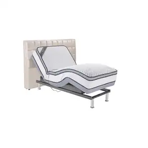 미국 금속 프레임 전기 조절 침대 조절 침대 마사지 기능