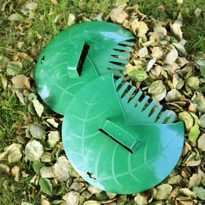 Leaf Scoop Garden Grass Rake VERTAK Plastic Garden Lawn Grass Hand Rake Leaf Grabber Scoop