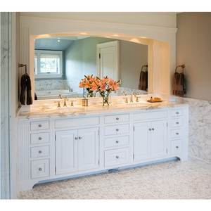Guangdong Water Resistant Wooden Modern <strong>Custom</strong> <strong>Bathroom</strong> Vanity Cabinet Design - Product Image 1