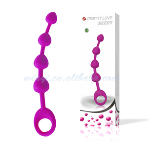 100% matériaux de Silicone Anal boule anale jouets pour hommes jolie amour perles Anal Sex Toy produit - Product Image 5