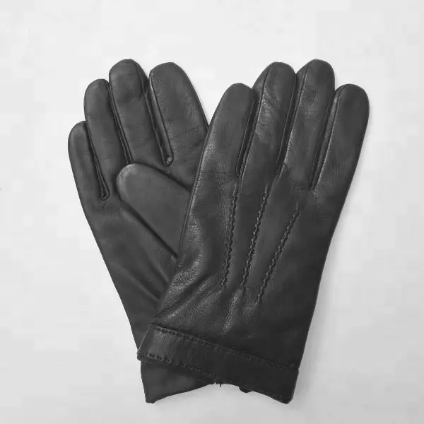 Sheepskin Leather Ladies Fashion Glove With Wool Lining