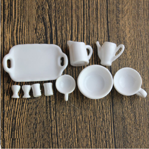 Наборы миниатюрных пластиковых стаканчиков, украшение для кукольного домика, сказочный сад, домашнее украшение, аксессуары «сделай сам»