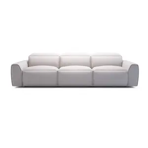 Modern new furniture Italian leather PU 3 2 1 seater hotel cloud white couch leisure living room furniture sofa sets