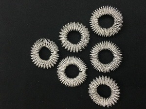 Warna Perak Jari Pijat Akupresur Sujok Cincin Massager - Product Image 6