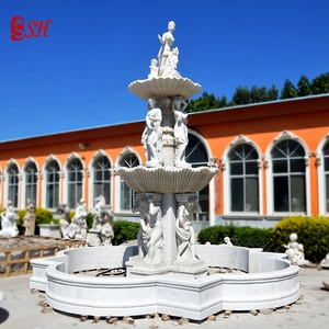 Personalizzato All'aperto di Grandi Dimensioni di Marmo Da Giardino Fontana <span class=keywords><strong>In</strong></span> <span class=keywords><strong>Pietra</strong></span> <span class=keywords><strong>Con</strong></span> Statua del Leone - Product Image 4
