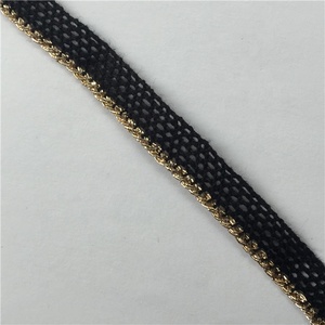 1 Yard 10 Mét Polyester Vàng <span class=keywords><strong>Sling</strong></span> <span class=keywords><strong>Webbing</strong></span> Chủ Đề Bện Ren Ribbon DIY May Khăn Tay Áo Phụ Kiện Quần Áo - Product Image 4