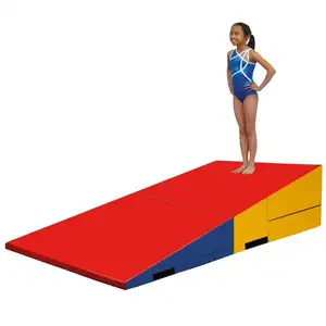 2024 meilleur choix de vente pas cher Ningbo chine PVC Sport Fitness tapis gonflables gymnastique Durable Logo personnalisé maison exercice filles